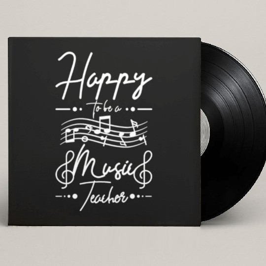 Happy to be a music teacher Custom Vinyl Record Sleeves