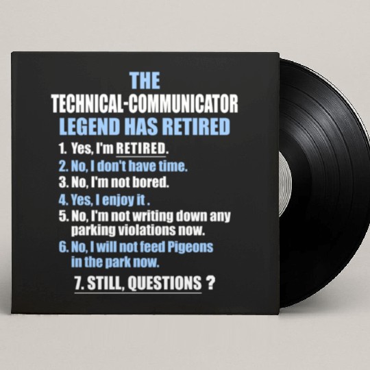 Retirement gift idea Retired Custom Vinyl Record Sleeves