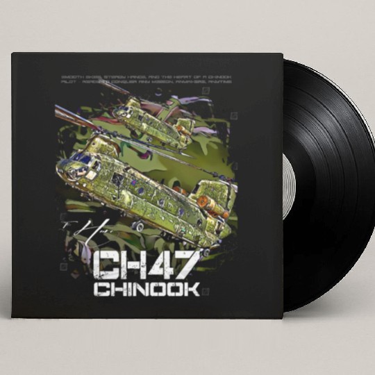 CH-47 Chinook helicopter Custom Vinyl Record Sleeves