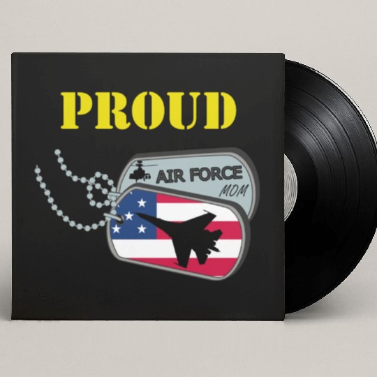 Proud Air Force Mom Custom Vinyl Record Sleeves