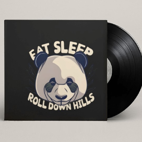 Cute panda design Custom Vinyl Record Sleeves