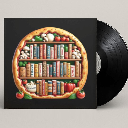 Pizza Words English Teacher Literature Custom Vinyl Record Sleeves