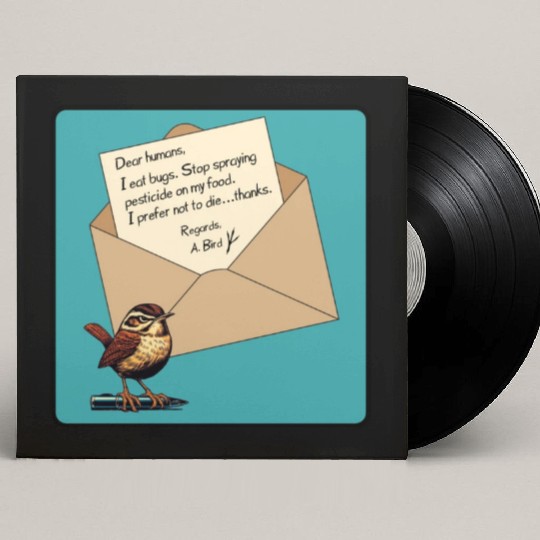 Cute Little Angry Bird Design Custom Vinyl Record Sleeves