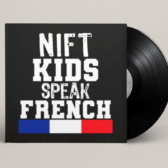 Nift Kids Speak French language Gift for France Custom Vinyl Record Sleeves