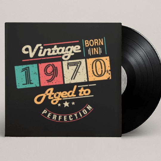 Original 1970's Vintage - 1970's Birthday Gift Custom Vinyl Record Sleeves