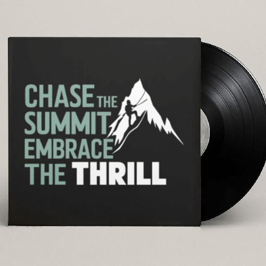 Rock Climbing outdoor adventure Bouldering Custom Vinyl Record Sleeves