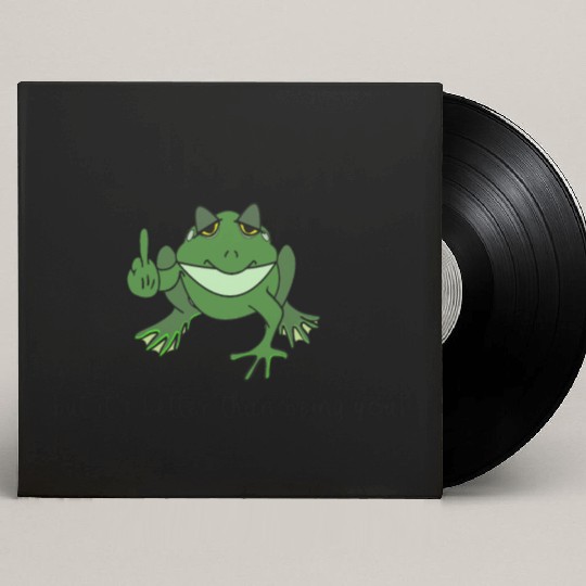 "It's not easy being green but it's.....Frog Custom Vinyl Record Sleeves