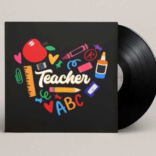 School Teacher, Teacher Appreciation Custom Vinyl Record Sleeves