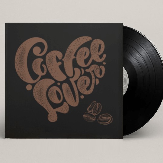 Coffee Lover (pd68) Custom Vinyl Record Sleeves