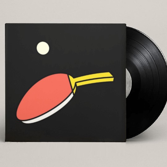Ping Pong - Paddle & Ball Custom Vinyl Record Sleeves