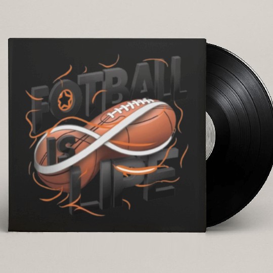"Eternal Passion: Football is Life" Custom Vinyl Record Sleeves
