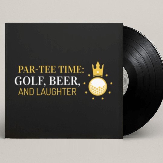 Par-Custom Vinyl Record Sleeves Time, Golf, Beer, and Laughter