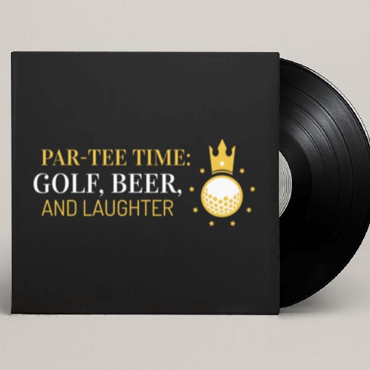 Par-Custom Vinyl Record Sleeves Time, Golf, Beer, and Laughter