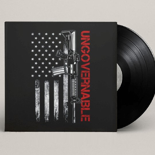 Ungovernable Become Ungovernable American USA FLag Custom Vinyl Record Sleeves