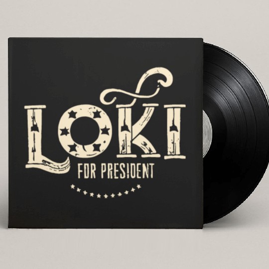 Loki For President Funny History Custom Vinyl Record Sleeves