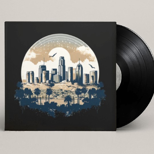 Los Angeles - City of Angels Custom Vinyl Record Sleeves