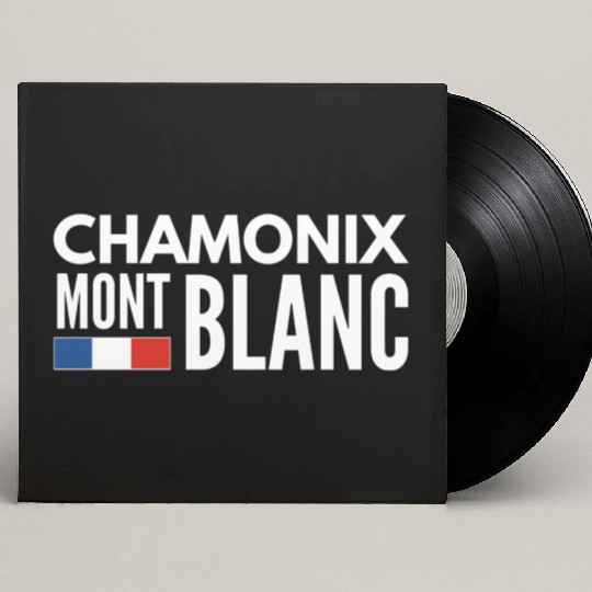 Mont blanc chamonix french alps Alien on snowboard Custom Vinyl Record Sleeves