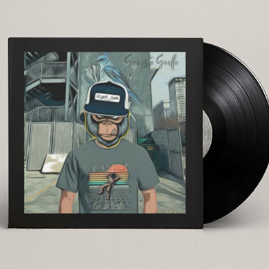 Gangsta Gorilla-Silverback Swanson Gorilla Wear Custom Vinyl Record Sleeves