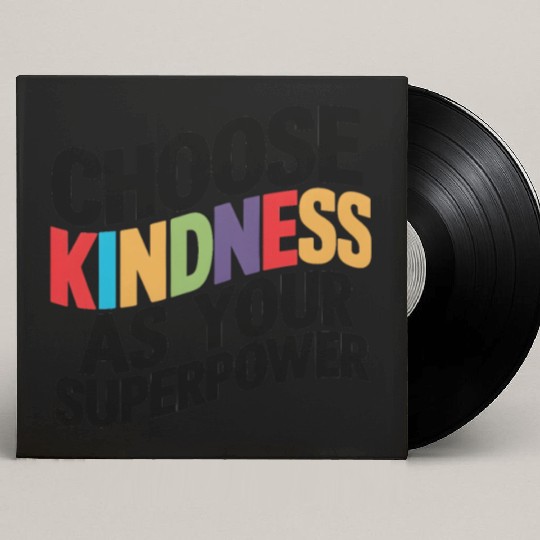 Choose Kindness as Your Superpower | Digital Print Custom Vinyl Record Sleeves