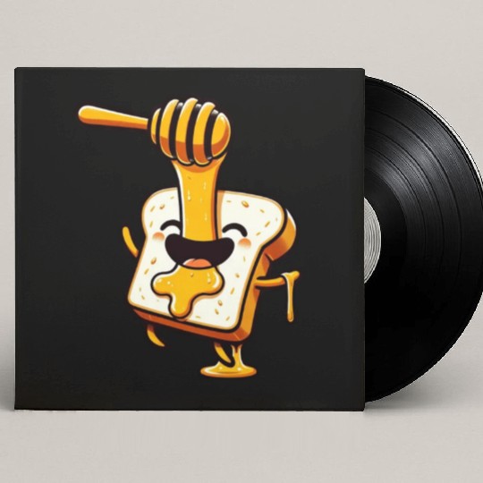 Toast with Honey Beekeeper Bee Honey Custom Vinyl Record Sleeves