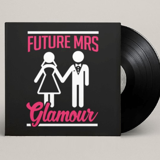 Bridal Future Mrs Glamous Custom Vinyl Record Sleeves