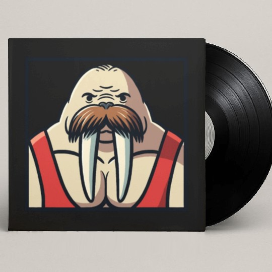 Walrus Wrestler Custom Vinyl Record Sleeves