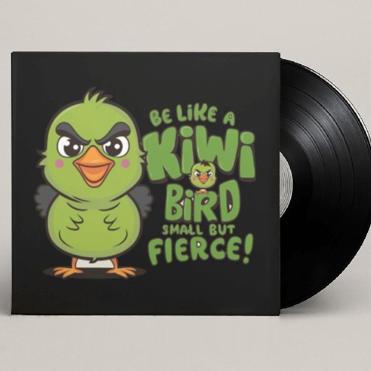Be Like a kiwi BIrd Small But Fierce1 Custom Vinyl Record Sleeves