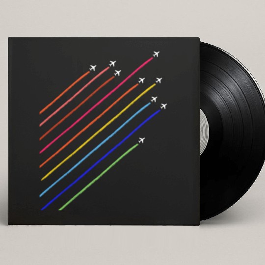 Aircraft. Airplane Mode. Aviation Aircraft Pilot. Custom Vinyl Record Sleeves