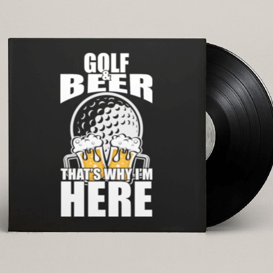 Funny Golf Beer Custom Vinyl Record Sleeves Funny Picture