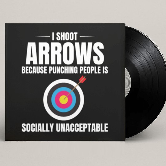 Archery Targets Archer Bullseye Shooting Sport Custom Vinyl Record Sleeves