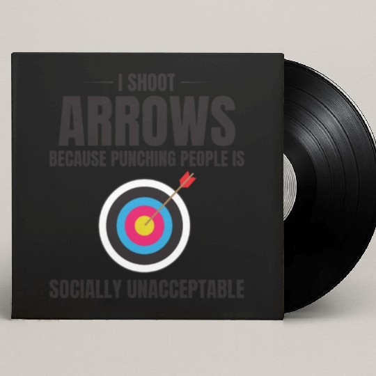 Archery Targets Archer Bullseye Shooting Sport Custom Vinyl Record Sleeves