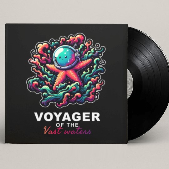 Explore the Deep: Inspirational Quote Custom Vinyl Record Sleeves