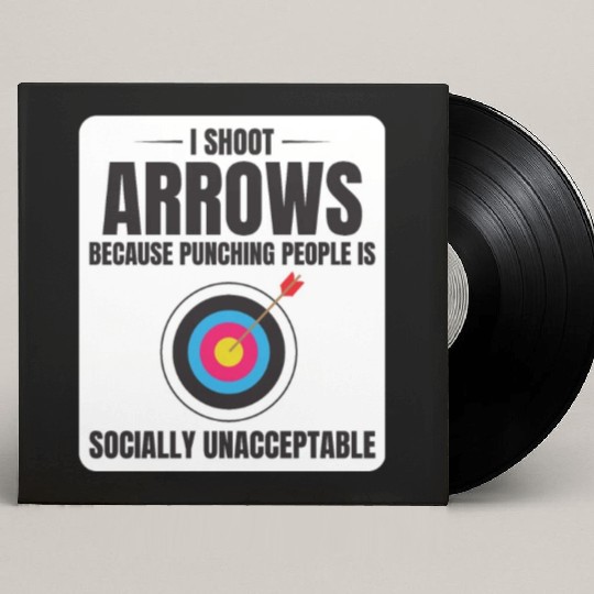 Archery Targets Archer Bullseye Shooting Sport Custom Vinyl Record Sleeves