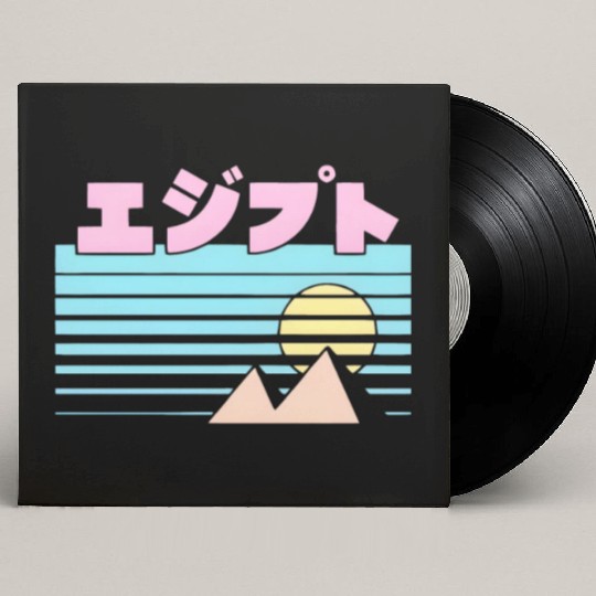 Egypt Triblend Benjimoji japanese Custom Vinyl Record Sleeves