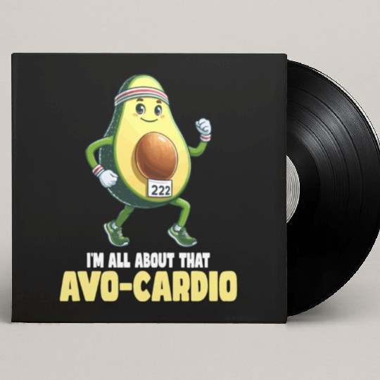 All About That Avo-Cardio Fun Run Custom Vinyl Record Sleeves