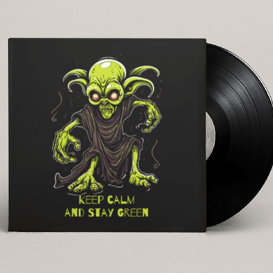 Keep Calm and Stay Green Goblin Custom Vinyl Record Sleeves