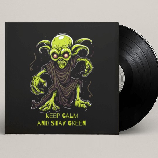 Keep Calm and Stay Green Goblin Custom Vinyl Record Sleeves