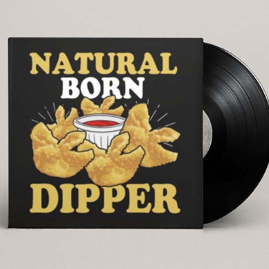 Natural Born DipperFunny Crab Rangoon Custom Vinyl Record Sleeves