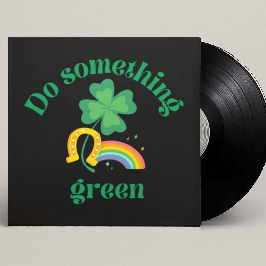 Do something green rainbow Custom Vinyl Record Sleeves