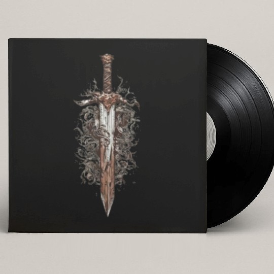 japanese katana sword samurai schwert japanisches Custom Vinyl Record Sleeves