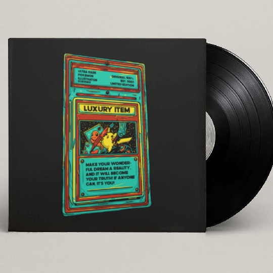 Poke Item Card Custom Vinyl Record Sleeves