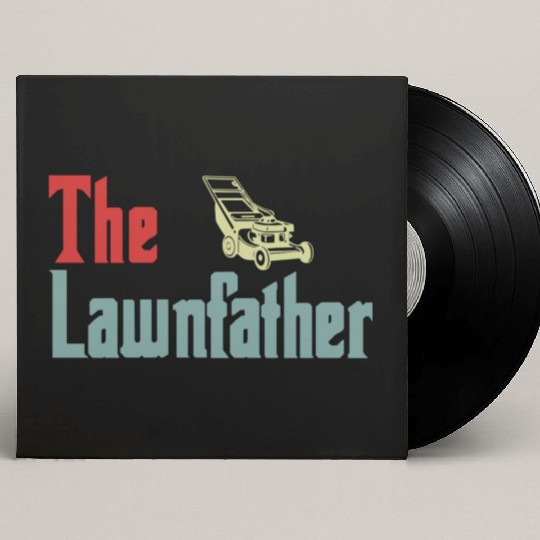 Lawn Mowing Lawnfather Father's Day Funny Custom Vinyl Record Sleeves