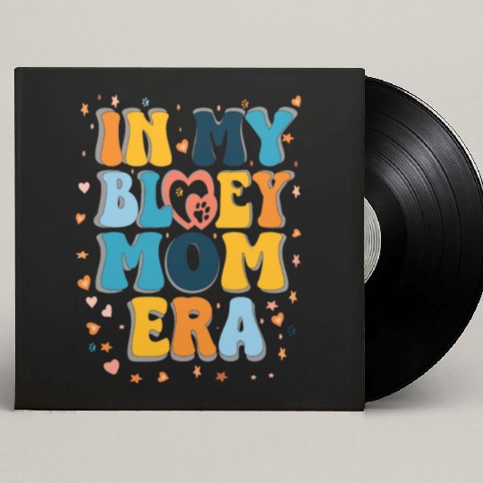 Women in My Mom Era Mama Dog Paw Funny Letter Custom Vinyl Record Sleeves