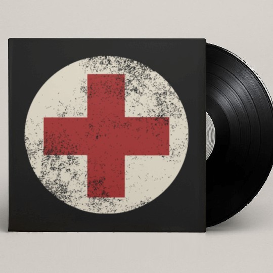 WW2 Combat Medic Symbol Custom Vinyl Record Sleeves
