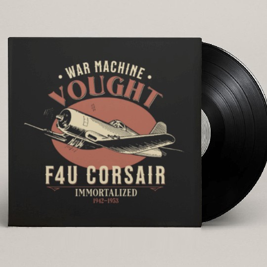 F4U Corsair | World War 2 Plane Custom Vinyl Record Sleeves