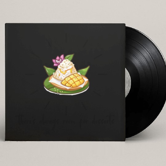 there s always room for desserts-Mango Sticky Rice Custom Vinyl Record Sleeves