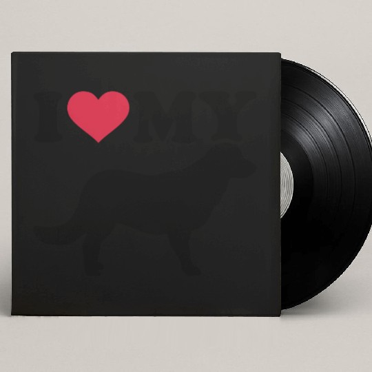 I love my Flat Coated Retriever Custom Vinyl Record Sleeves