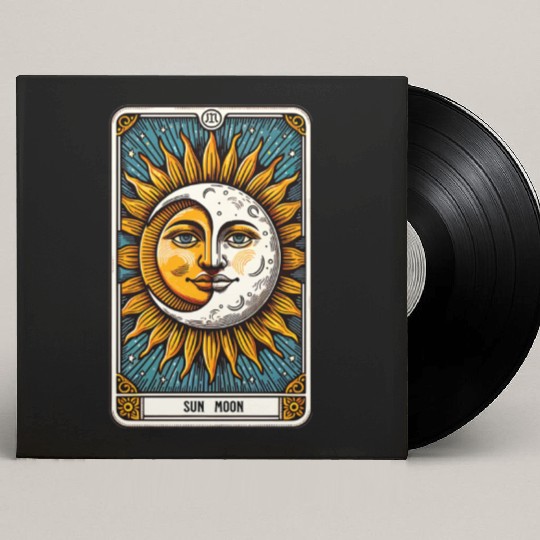 Tarot Card Sun Moon Custom Vinyl Record Sleeves