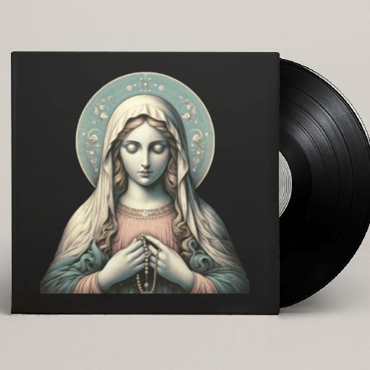 Serene Madonna ic Image Custom Vinyl Record Sleeves