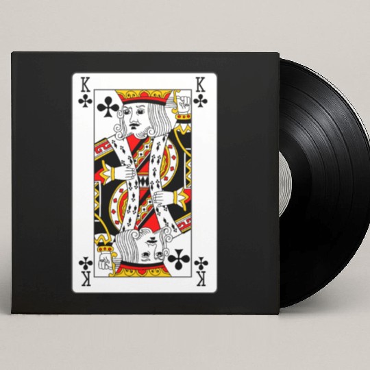 King of Clubs Playing Card Custom Vinyl Record Sleeves